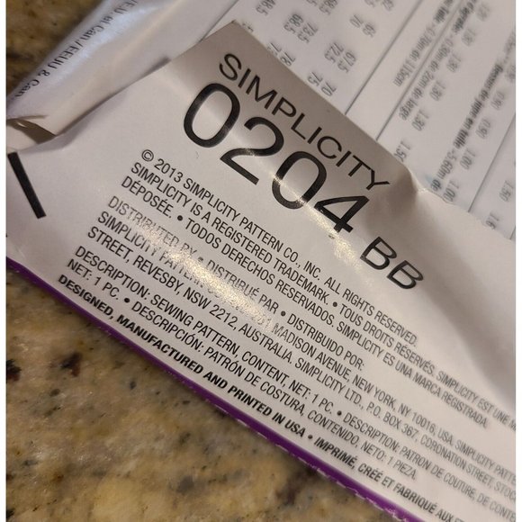 Simplicity Disney Fairy Costume Pattern 0204 Girls' Sizes 4 6 8 Butterfly Wings - Picture 8 of 10